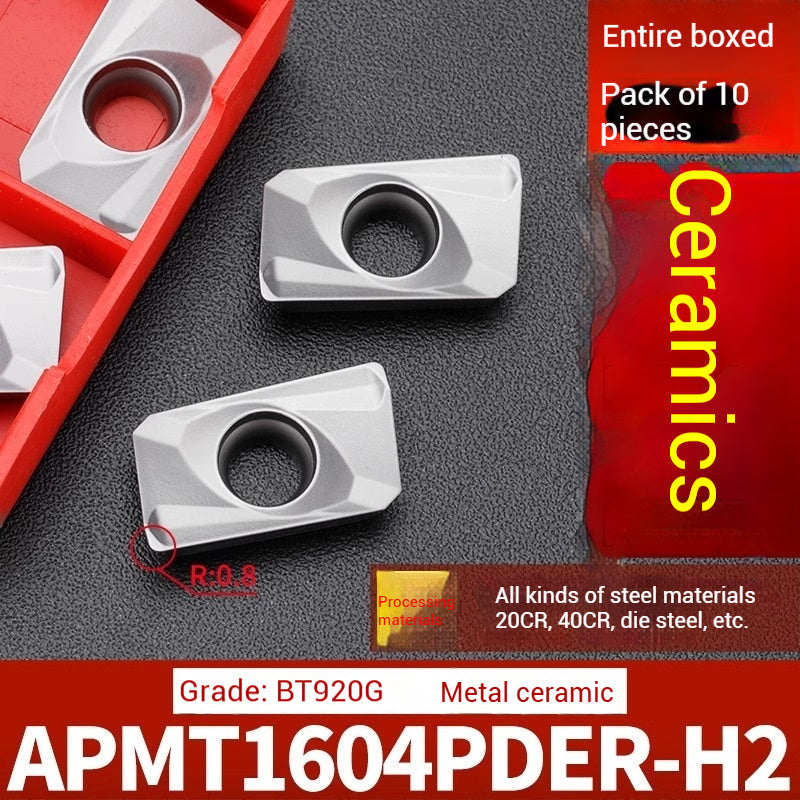 1026-CNC milling inserts APMT1135 carbide 1604 milling inserts fast feed R0.8 coated rough milling cutter grains Shandong Denso Pricision Tools Co.,Ltd.